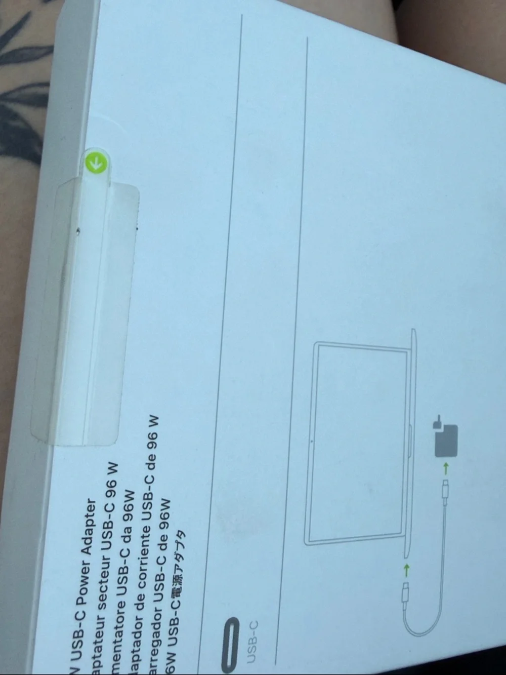 Apple 96W USB-C Power Adapter Charger - White